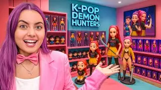 I OPENED A KPOP DEMON HUNTERS STORE IN REAL LIFE WITH OUR CHALLENGE FRIENDS FOR 24 HOURS!