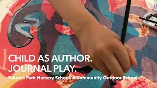 Child Author Journal Play The Construction Tractor Builds a Fire House
