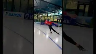 Speed skating sprint in Stavanger Arena with Viktor Hald Thorup