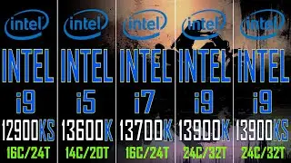 i9 12900KS vs i5 13600K vs i7 13700K vs i9 13900K vs i9 13900KS // PC GAMES BENCHMARK TEST ||