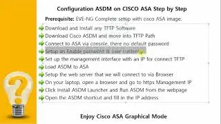 How to Install ASDM On Cisco ASA in EVE-NG | Initial Configuration of Cisco ASA for Web-based Access