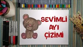 Sevimli Ayı Çizimi | Çizme ve Boyama | Çocuklar İçin Resim Çizme