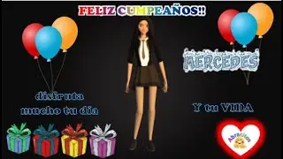 Feliz Cumpleaños MERCEDES!! 🎈🎉🎁✨