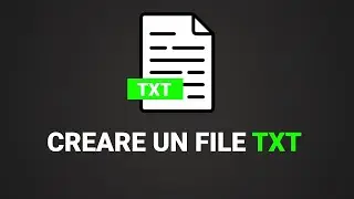 Come creare un file TXT velocemente su Windows