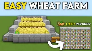 EASY AUTO WHEAT FARM in 1.21 Minecraft Bedrock !