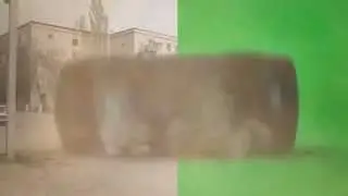 Car Crash _ green screen