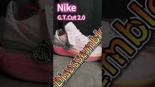 Disassemble A Pair $100 Basketball Shoes Nike Zoom G.T.Cut 2.0 Pearl Pink #nike #basketballshoes