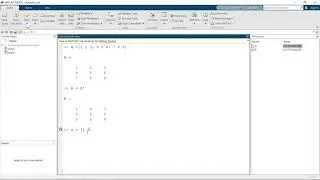 MATLAB Transposed matrix, inverse and determinant