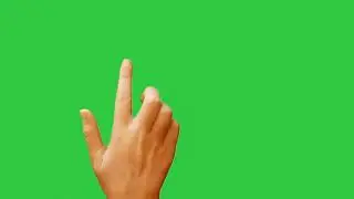 Green screen clicking finger effect