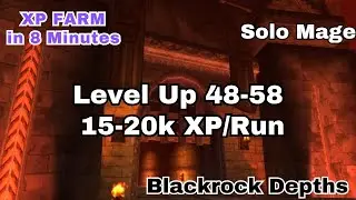 Solo Mage XP Farm 48-58 | Fast Leveling & AoE Grinding