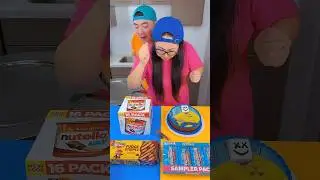 Mrbeast food vs snacks ice cream challenge!🍨 #mrbeast #funny #marshmello by Ethan Funny Family