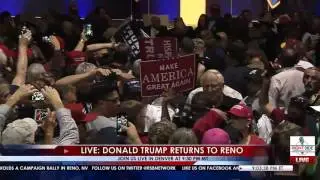 Donald Trump Gets Rushed Off Stage By Security During Nevada Rally