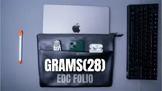 GRAMS(28) FOLIO REVIEW // THE BEST LEATHER LAPTOP SLEEVE FOR YOUR TECH EDC!?
