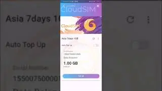 Cloud 2.0 - Cloud SIM卡 充值操作