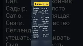 Алан сёзле
