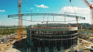 НОВАЯ АРЕНА В ОМСКЕ: ИТОГИ ИЮЛЯ 2021 | Строительство «Арены Омск» | Новый дом Авангарда