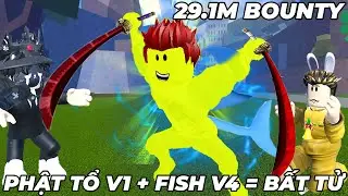 PHẬT TỔ V1+FISH V4 SĂN 29M BOUNTY KO THỂ CẢNG PHÁ SỨC MẠNH CÀNG QUÉT SEVER THƯỜNG | BLOX FRUIT