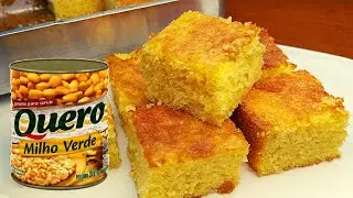 BOLO DE MILHO DE LATINHA | FÁCIL E DELICIOSO