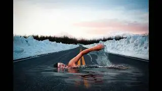 Photoshop CC 2018 Tutorial | Swimmer on Road Manipulation