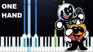 Eerie! - Friday Night Funkin (One Hand Piano Tutorial)