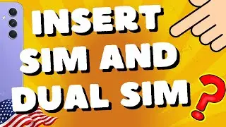 How To Insert SIM and Dual SIM In Samsung Galaxy A54 5G, A53, A52s, A55
