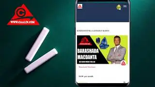 QAABKA LOO BARANAYO CASHIRADA MARKA AAD ISTICMAALAYSO APP KA CAALInn