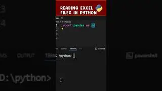 Reading Excel Files in Python & Display on Screen | Read any Excel File 