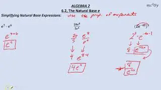 A2 6.2 The Natural Base e