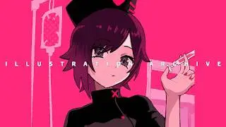 【イラストアーカイブ】ルビー ナース ver. RWBY【二次イラスト回】Real Time Drawing Process