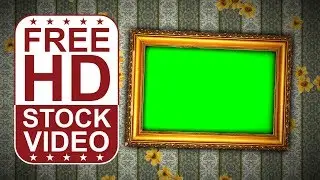 Free Stock Videos – animated photo frames with old painting frames for photos presentation