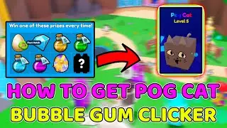 How To Get POG CAT In Roblox Bubble Gum Clicker
