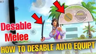 ✅How to Disable Auto Equip melee weapons in bgmi 2.7 update // desable auto equipt melee