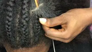 Asmr ~ Full cornrow takedown and satisfying scalp scratch 💤😴 #asmrrelaxing