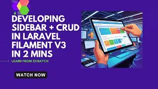 Build a Sidebar & Simple CRUD in Laravel Filament v3 | Step-by-Step Guide