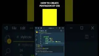 How to Create Pentagon 🔥 by CSS Using Clip-Path 