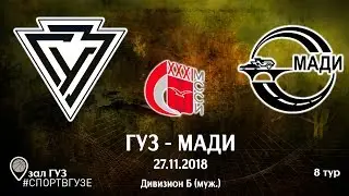 ГУЗ - МАДИ. 8 тур. XXXI МССИ Баскетбол (муж.). Дивизион "Б".