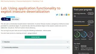 Web Security Academy | Insecure Deserialization | 3 - Using Application Functionality To Exploit