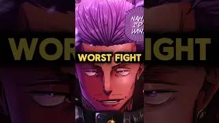 Worst fight in JJK #jujutsukaisen #jjk #gojo #sukuna #jujutsukaisenyuji #yutaokkutsu #anime