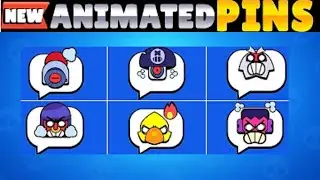 All new ANIMATED pins | brawl stars