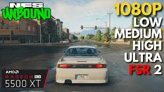 Need for Speed Unbound - RX 5500 XT + i7 4770 | All Settings Tested