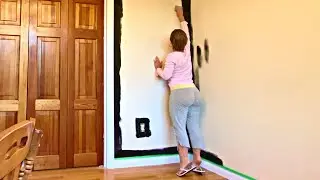 Painting My Dining Room BLACK! | Farmhouse Re-Model