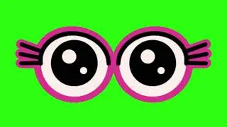 Blinking Eyes Green Screen Animated | Chromakey