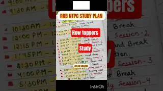 Rrb ntpc study plan || rrb ntpc strategy || rrb ntpc 2024 best study plan || rrb ntpc timetable