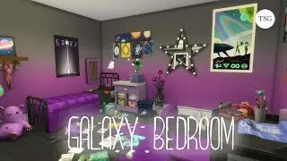 The Sims 4 | Galaxy Bedroom - Speed Build NO CC
