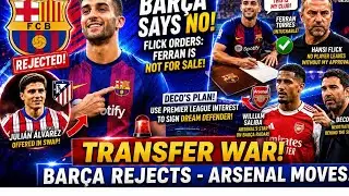 🚨 BREAKING NEWS:Barcelona REJECT Julián Álvarez Swap Deal Arsenal Launches William Saliba Shock Move