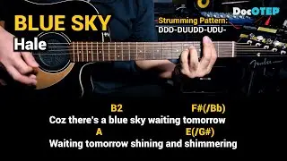 Blue Sky - Hale (Guitar Chords Tutorial with Lyrics)