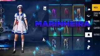 MELHORES COMBINAÇÕES COM O PACOTE MARINHEIRA ! - FREE FIRE