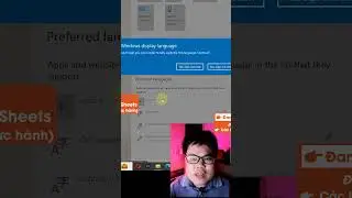 cài đặt giao diện Tiếng Việt cho máy tính Windows #shorts