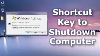 How to Shutdown Laptop using keyboard | Shutdown Shortcut key in Laptop