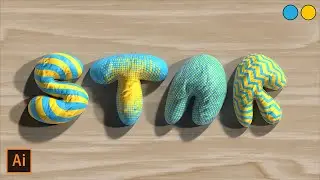 How to Add Materials on 3D Objects and two light in Illustrator 2023